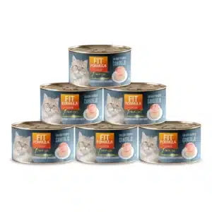 Pack 6 Latas de Alimento Húmedo Gourmet para Gatos con Irresistibles Palitos de Cangrejo