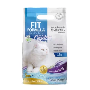 Arena para gatos Cristales Sanitarios Fit Formula Lavanda 3.2k