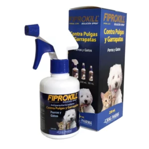 Fiprokill Spray Anti Pulgas y Garrapatas para Perros y gatos 250 Ml