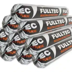 10 Und Sello Silicona Estructural Fulltec Negro 600ml