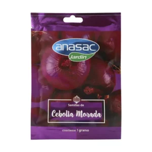 Semilla de Cebolla Morada Anasac (1G) para cultivar en casa.