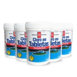 Cloro Tabletas 5 Kg Química Universal para Piscinas - Desinfección Total