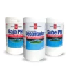 Kit Baja pH, Decantador y Sube pH Química Universal para el Cuidado Integral de Piscinas