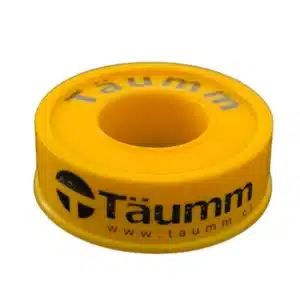 Teflón para gas amarillo Täumm 1/2" - Sellado seguro para conexiones de gas.