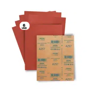 Lijas para madera Pack 6 en 1 granos G40 a G220 Norton