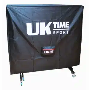 Funda mesa ping pong Uktime impermeable protegiendo la mesa de exterior.