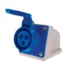 Enchufe industrial hembra sobrepuesto de 16 amperios y 220 voltios con certificación IP44