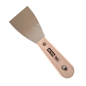 Espátula profesional Valkolor de 2 pulgadas con hoja de acero y mango de madera