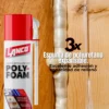 Espuma de poliuretano Lanco Poly-Foam, ideal para sellado y aislamiento de puertas, ventanas y grietas.
