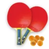 Set de paletas ping pong Uktime de 3 estrellas con 10 pelotas. Paletas mas pelotas