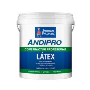 Látex AndiPro Constructor Profesional Blanco de Sherwin Williams, 4 Galones