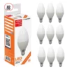 Pack 10un Ampolleta Vela LED con 6W de potencia y base E14