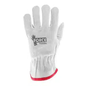 Guante de seguridad L-150 combinado de cuero Cabritilla y Descarne, apto para soldadura.