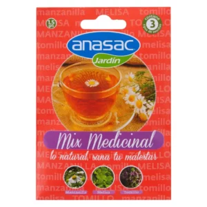 semillas mix medicinales Anasac con Manzanilla, Melisa y Tomillo.