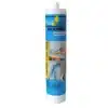 silicona acética Fullsello en colores blanco y transparente para baño y cocina.