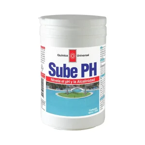 Sube pH 1kg granulado de Química Universal para piscinas.