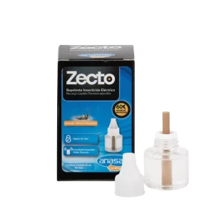 Recarga de insecticida líquido ZECTO para difusor eléctrico.