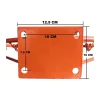 Aro de basquetbol profesional color naranja con dos resortes elásticos, fabricado en acero macizo de 45 cm de diámetro.