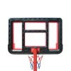 Aro de basquetbol con pedestal ajustable para niños, con tablero HDPE y base rellenable.