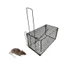 Jaula trampa para ratones metálica plegable de captura viva para roedores pequeños.