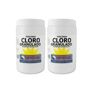 2x Cloro Granulado Para Piscinas Dideval 1Kg