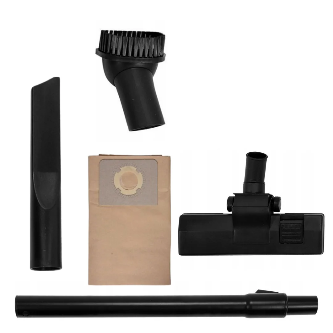 ASPIRADORA YATO YT85701 (3) Aspiradora industrial YATO YT-85701 de 1400W, con toma para herramientas eléctricas y capacidad de 30 litros para uso profesional.