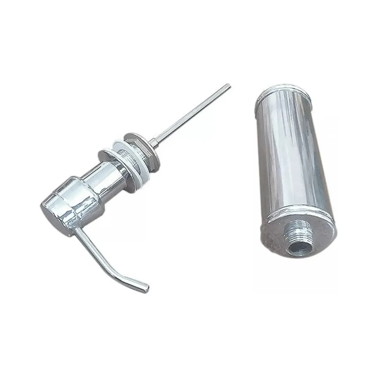 DISPENSADOR JABÓN PARA LAVAPLATOS 031500900-T (2) Dispensador de jabón líquido TAUMM de 330 ml, empotrable para encimera, de diseño elegante y alta durabilidad.