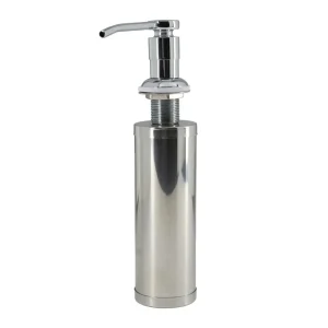 Dispensador de jabón líquido TAUMM de 330 ml, empotrable para encimera, de diseño elegante y alta durabilidad.