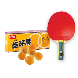 Set de paleta ping pong Uktime de 3 estrellas con 10 pelotas. Paleta mas pelotas