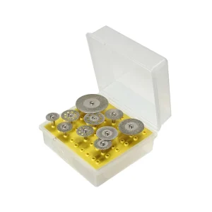 Kit de discos de corte diamantados para Dremel, compatibles con vidrio, cerámica y metales no ferrosos, 10 unidades.