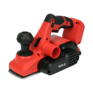 Cepilladora inalámbrica marca Yato 18V, modelo YT-82192, ancho 82 mm, incluye batería 2.0Ah y cargador rápido.