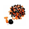Kit de 50 niveladores de cerámica reutilizables marca Flovi con llave de ajuste, para baldosas de 3 a 16 mm.