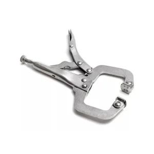 Prensa caimán tipo C de 11 pulgadas, apertura 95mm, acero de alta resistencia para sujeción de piezas de metal y madera.