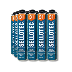 12x espuma expansiva de poliuretano Sellotec EP 1000 B1 espuma ignífuga