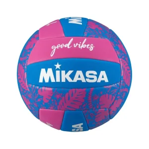 pelota de voleibol playa marca Mikasa modelo BV354TV morado, tamaño oficial N°5 de material suave TPE.