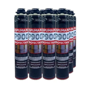 espuma poliuretano proyectable Patel P900 para uso con pistola profesional.