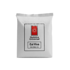 Saco de 5 kg de Cal Viva Química Universal para desinfección de pozos y blanqueo de muros.